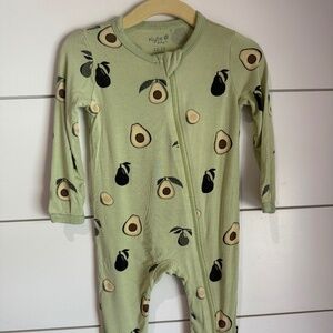 Kyte Baby Zippered Romper Avocado 12-18 mo
